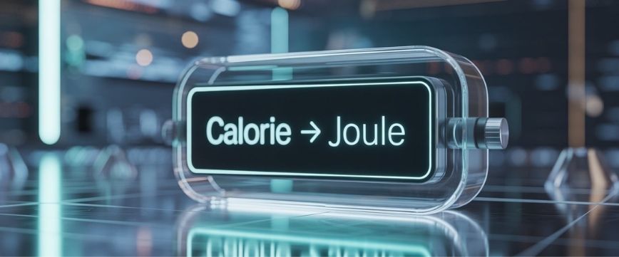 Calorie to joule online energy conversion formula chart, table
