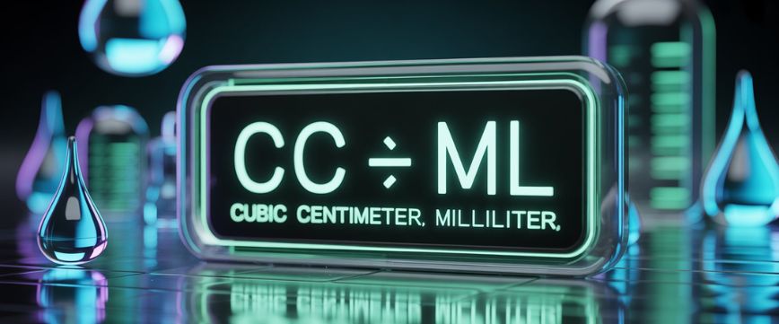 Cc (cubic centimeter) to Ml (milliliter) unit conversion chart table