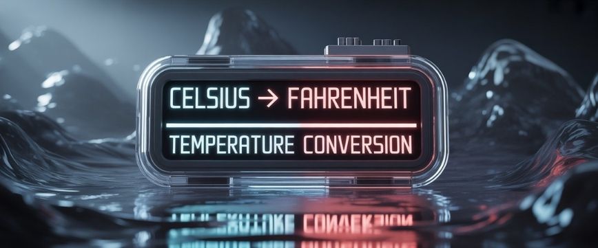 Celsius to Fahrenheit temperature conversion online formula 