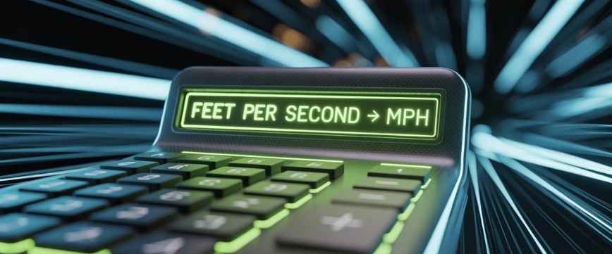 Feet per second to mph online speed converter formula, table