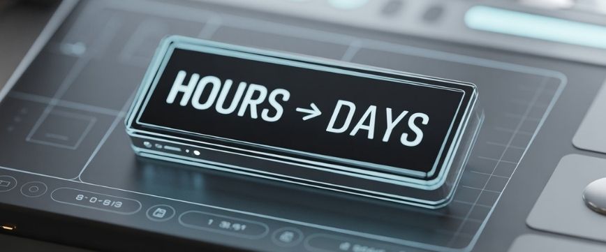 Hours to Days online time unit conversion calculator formula, examples