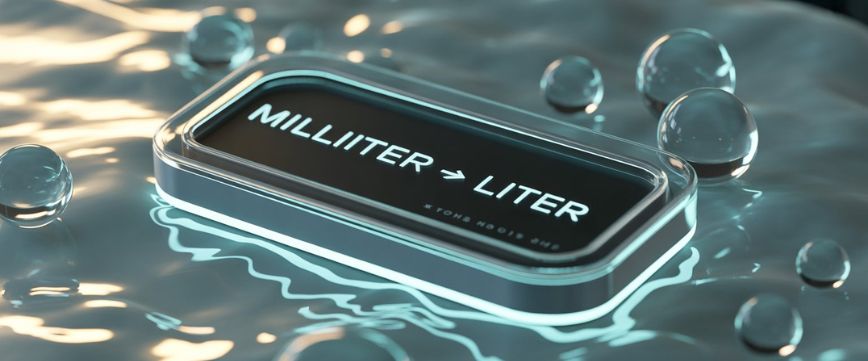 Milliliter To Liter (ml to liters)