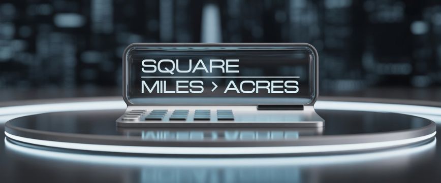 Square Miles To Acres Unit Conversion 