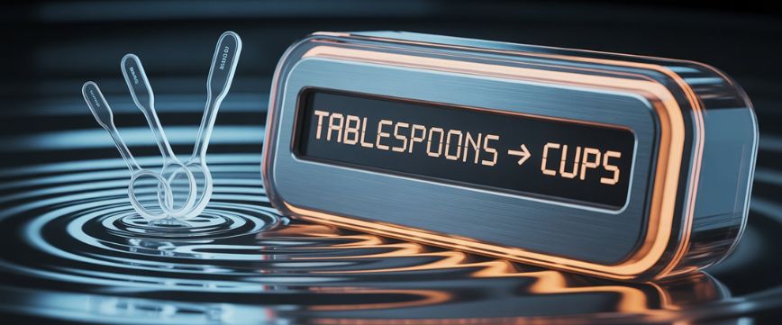  Tablespoons To Cups Unit Conversion Table Online Formula  
